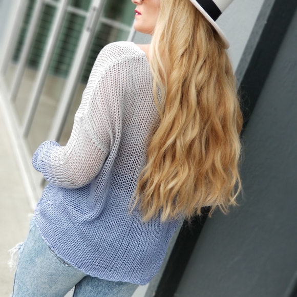Ombre oversized Knit Top - Picture 2 of 5